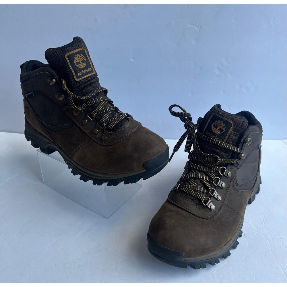 Timberland 2730R Waterproof Hiking Work Boots Men’s 8.5 Brown Leather
